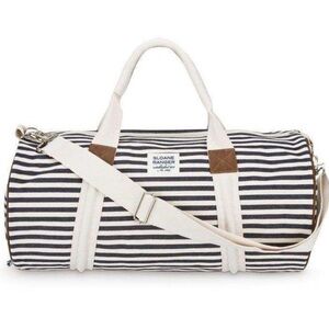 Sloane Ranger denim striped travel tote